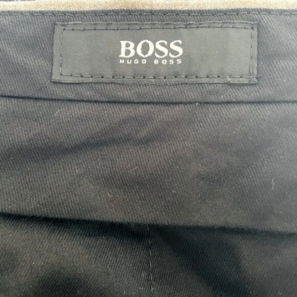 BOSS HUGO BOSS Marlow Mens Dress Pants 37x35.5 Gray Virgin Wool Flat Front VG